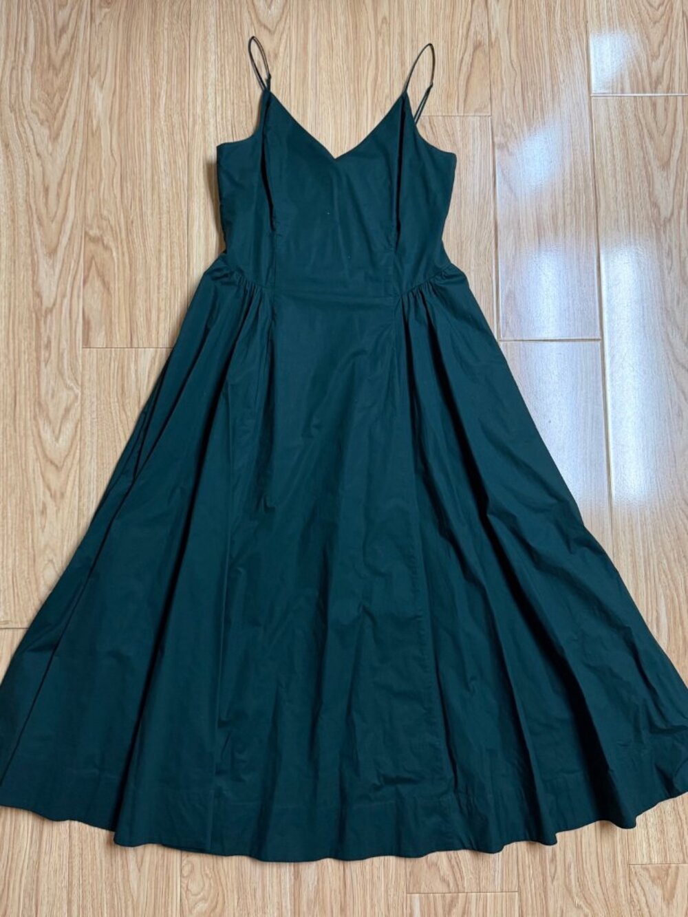 Very Good Condition* Aritzia Technique Poplin Dress | 10, Scarab